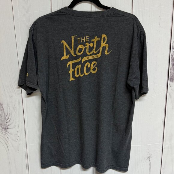The North Face Pocket Tee Gray with Gold Logo Men’s Large – Vintage Look!!! - Picture 2 of 9
